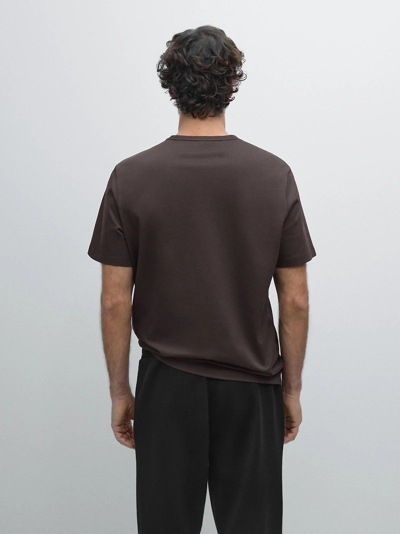 T-shirt regular fit à col rond