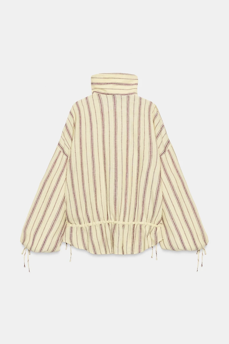 STRIPED LINEN JACKET
