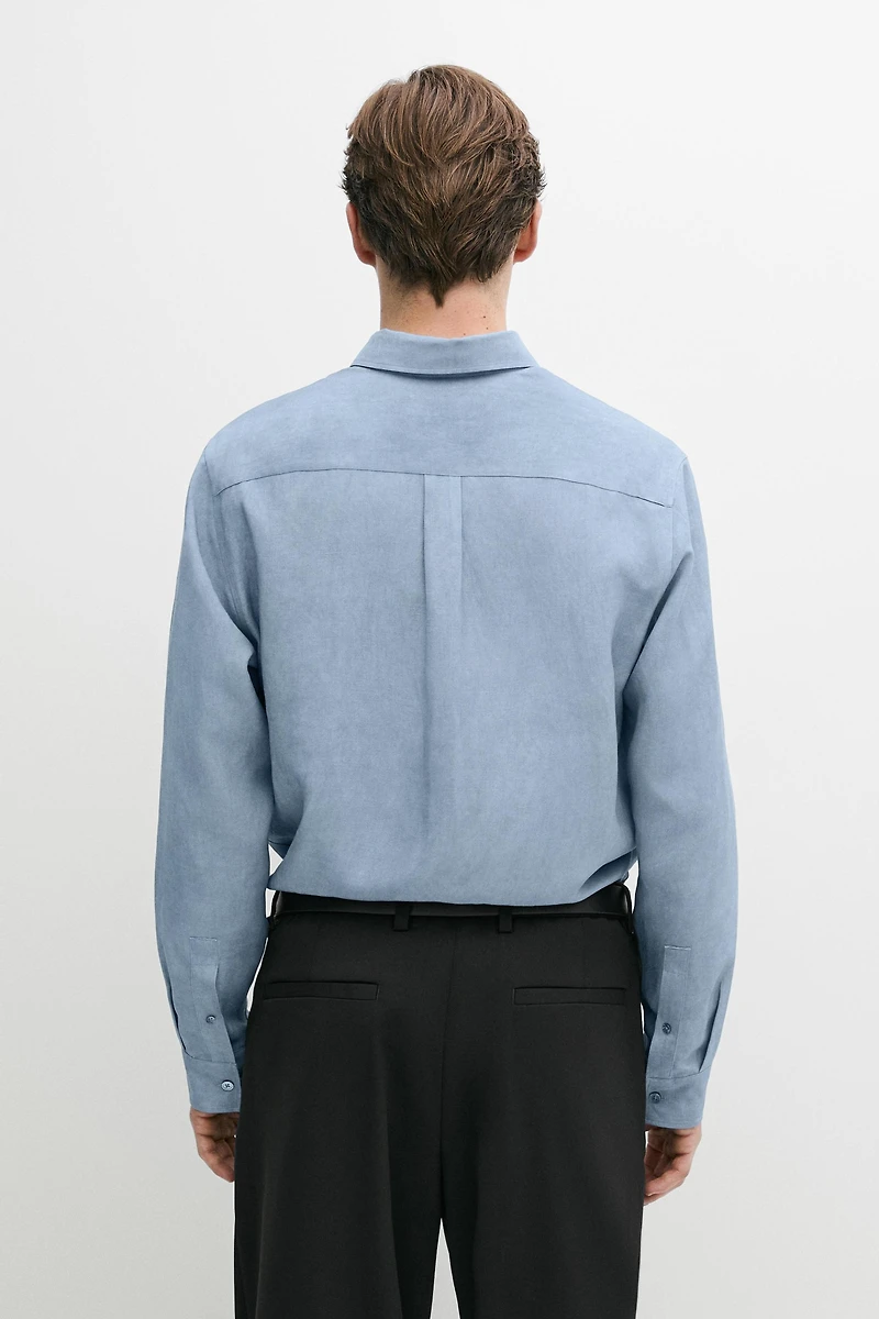 Regular fit flowing shirt