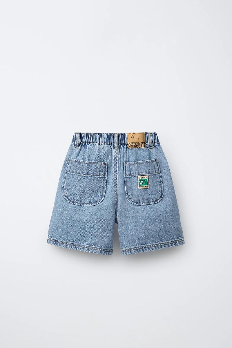 SNOOPY PEANUTS™ DENIM SHORTS