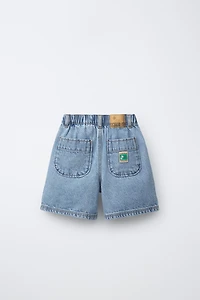 SNOOPY PEANUTS™ DENIM SHORTS