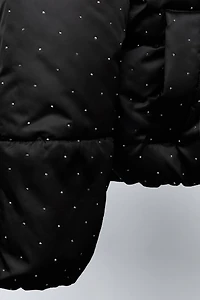 RHINESTONE PUFFER JACKET