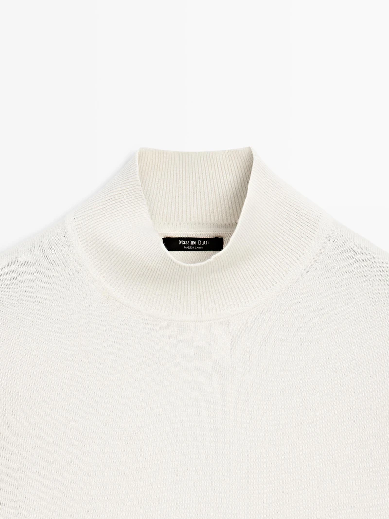 Pull en maille à détail de dos mélange soie - STUDIO