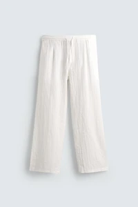 PANTALON COUPE DÉCONTRACTÉE STRUCTURÉ