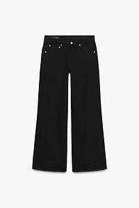 ZW COLLECTION WIDE LEG LOW RISE JEANS
