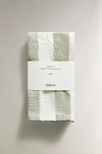 PACK OF DYED THREAD STRIPED NAPKINS (PACK 2)
