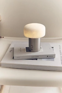 LAMPE TABLE SANS FIL ALBATRE ET MÉTAL