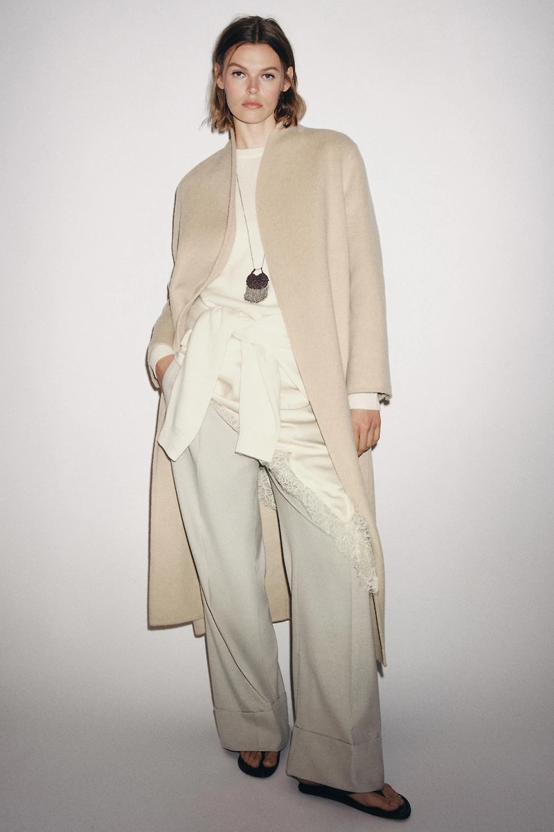 MANTEAU MINIMAL MÉLANGE LAINE ZW COLLECTION ÉDITION LIMITÉE