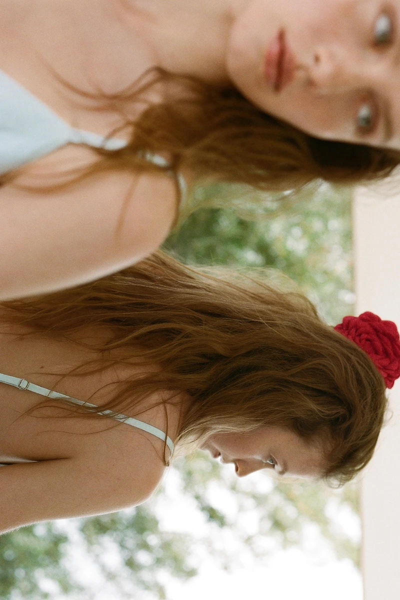 FLOWER FABRIC HAIR CLIP