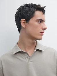 Polo effet usé 100 % coton