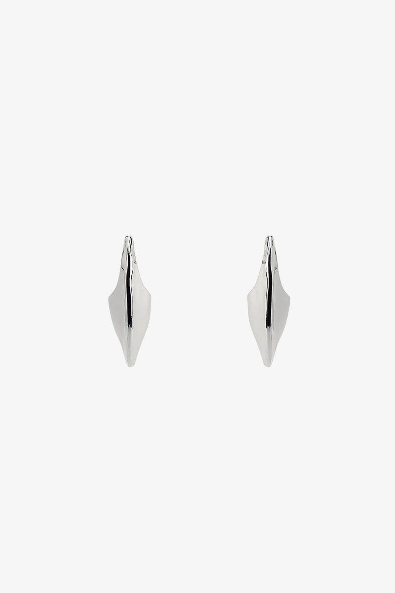 BOUCLES D'OREILLES MÉTALLIQUES ANNEAU IRRÉGULIER