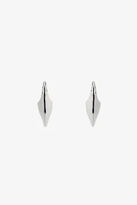 BOUCLES D'OREILLES MÉTALLIQUES ANNEAU IRRÉGULIER