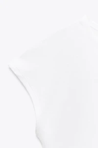 COTTON MODAL CROP T-SHIRT