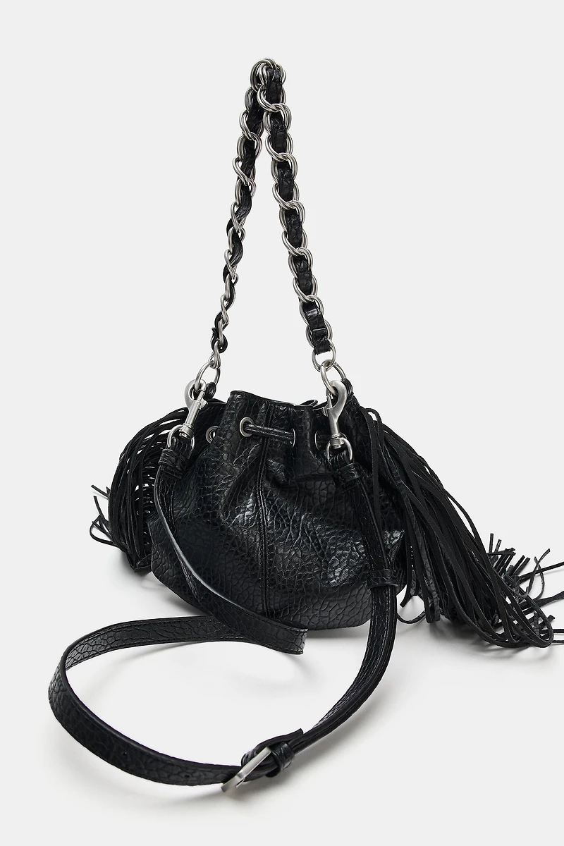 SAC PORTÉ ÉPAULE À FRANGES