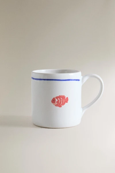 LOBSTER STONEWARE MUG