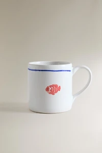 LOBSTER STONEWARE MUG