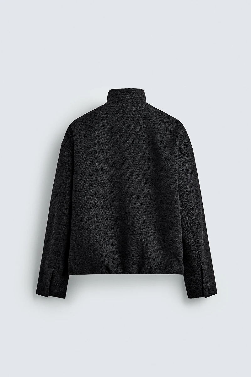 BLOUSON JACQUARD GÉOMÉTRIQUE
