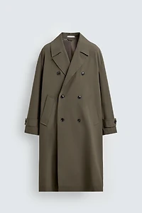 FLOWY OVERSIZED FIT TRENCH COAT
