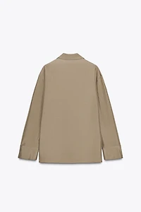 ZW COLLECTION SILK POCKET SHIRT