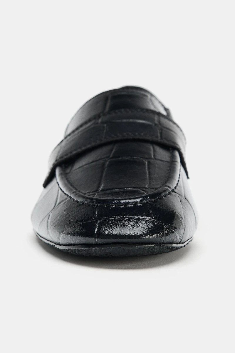 EMBOSSED LOAFERS