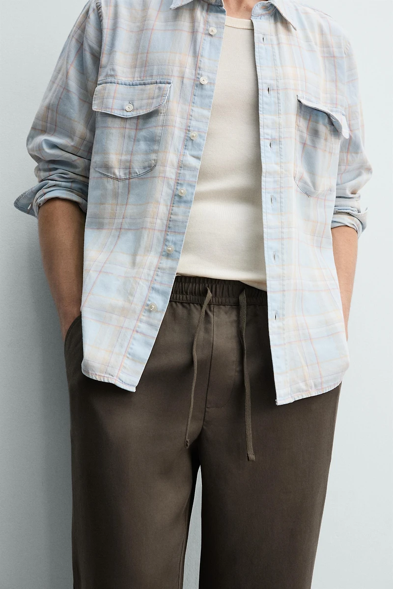 100% LYOCELL REGULAR FIT PANTS