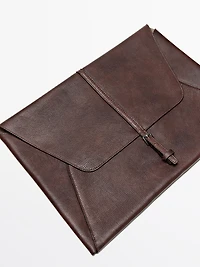 Nappa leather laptop case