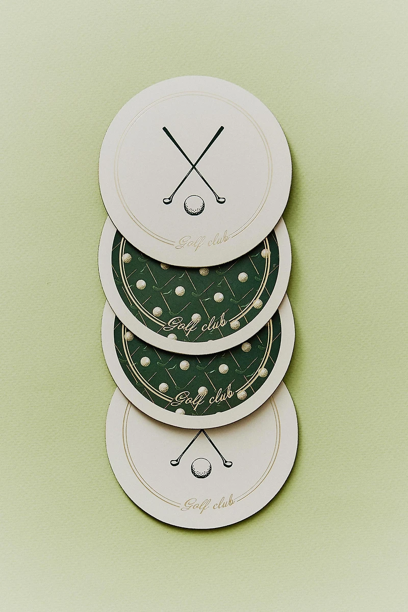 PACK OF GOLF CORK COASTERS (PACK OF 4)