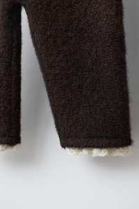 LEGGING EN MAILLE AVEC DENTELLE