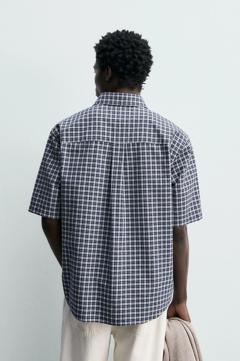 CHEMISE À CARREAUX AVEC POCHE