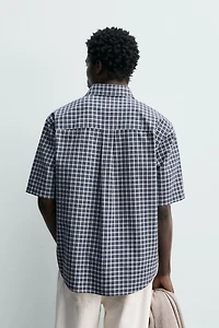 CHEMISE À CARREAUX AVEC POCHE
