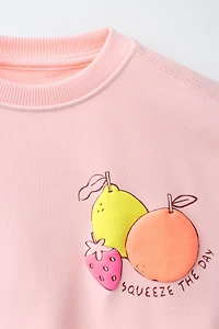 SWEAT IMPRIMÉ À RELIEF