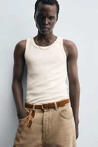 RIBBED TANK TOP