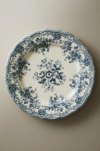 FLORAL EARTHENWARE DINNER PLATE
