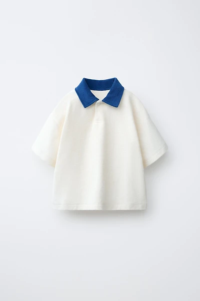 TERRYCLOTH POLO SHIRT