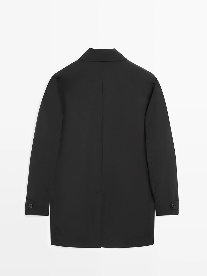 Lightweight technical fabric parka