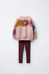 PRINTED SWEATSHIRT AND LEGGING SET