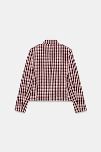 VESTE À BOUTONNAGE CROISÉ STRUCTURÉE
