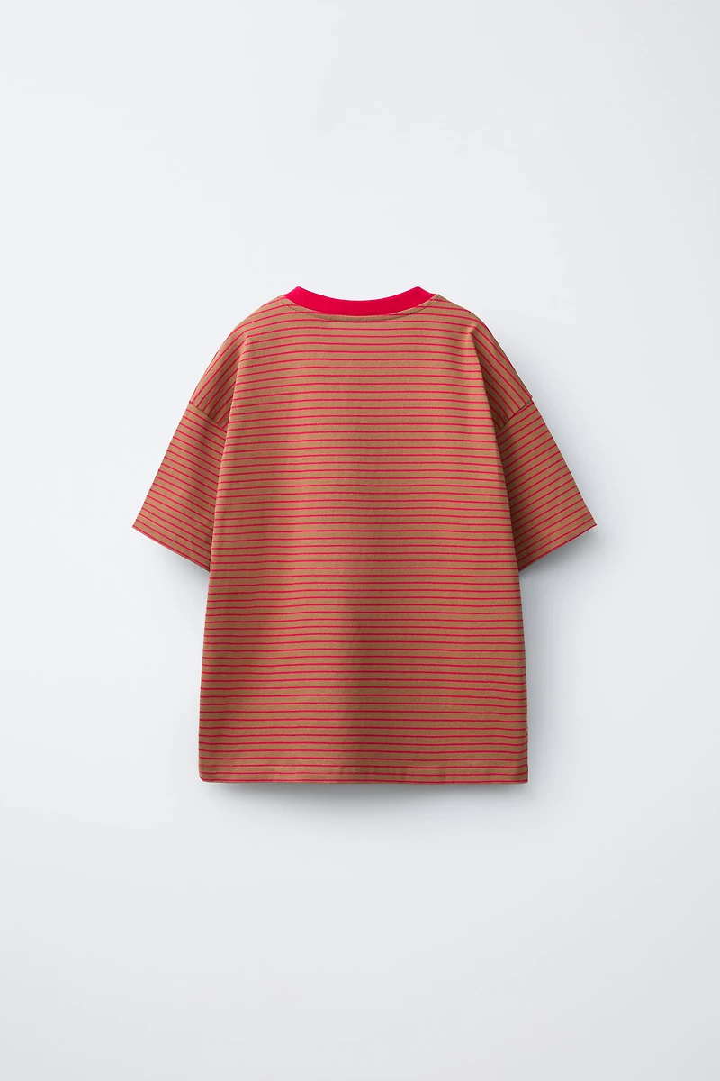 T-SHIRT IMPRIMÉ RAYURES PUKAS SURF