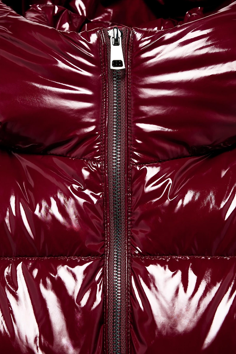 SHINY EFFECT WATER REPELLENT WINDPROOF ANORAK