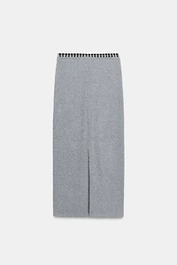 JUPE MI-LONGUE TAILLE COMBINÉE