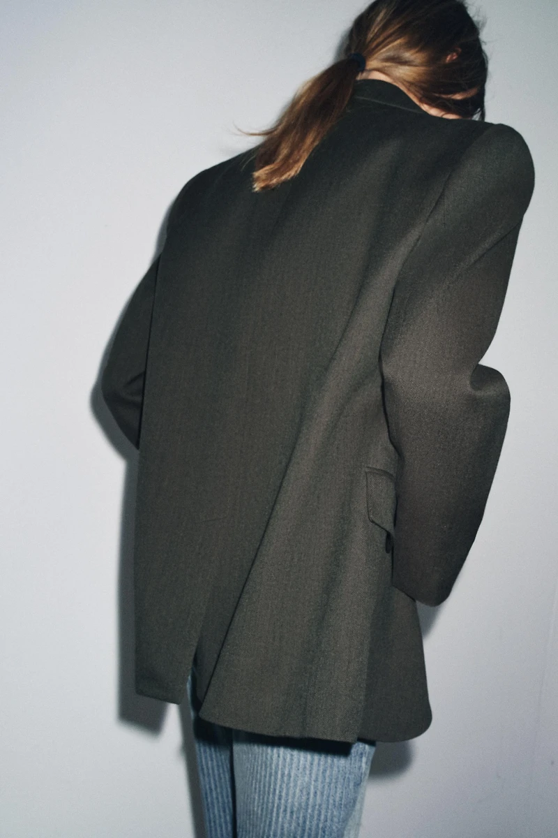 VESTE OVERSIZE AVEC LAINE ZW COLLECTION