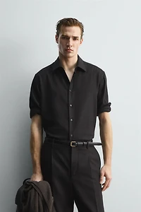 LIMITED EDITION FLOWY WOOL SHIRT