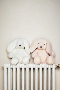 KIDS' WHITE BUNNY PLUSH TOY