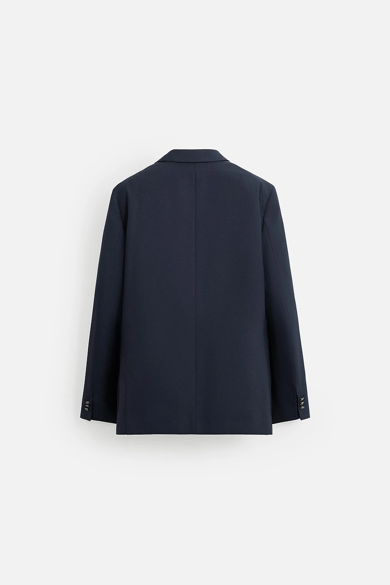 WOOL BLEND DOUBLE BREASTED BLAZER