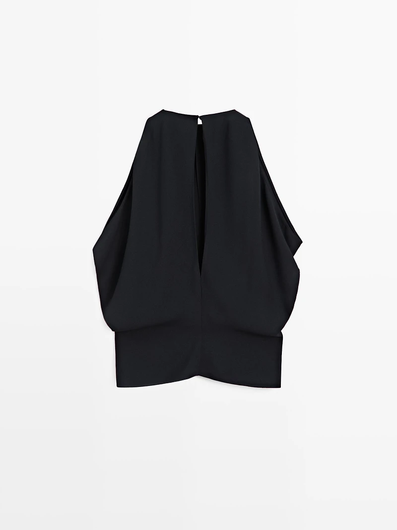 Top drapé décolleté dos - STUDIO