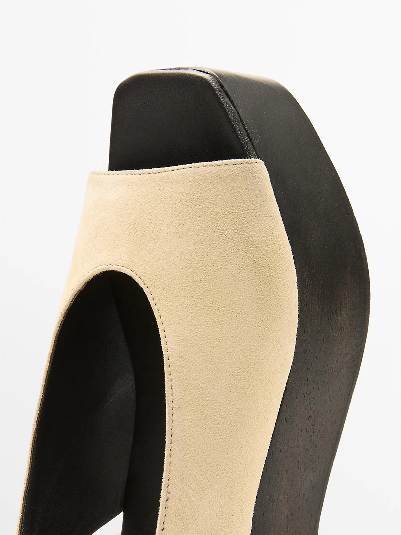 Wooden mule wedges