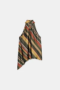 ASYMMETRIC STRIPED TOP