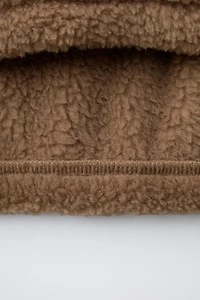 SWEAT EFFET MOUTON ÉTIQUETTE