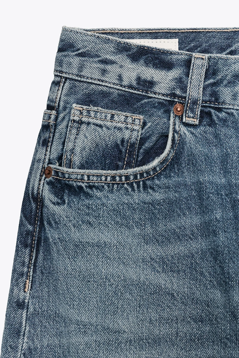 TRF EXTRA WIDE LEG HIGH WAIST JEANS