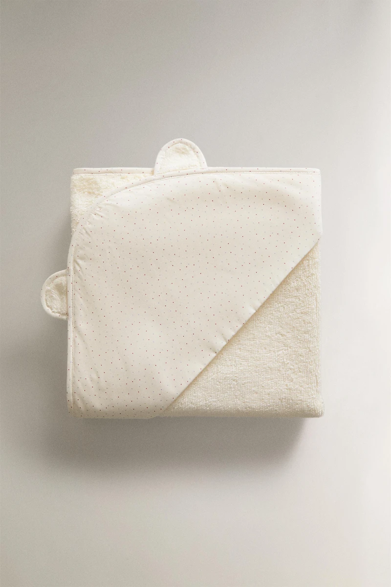 KIDS' HOODED BATH TOWEL WITH EARS